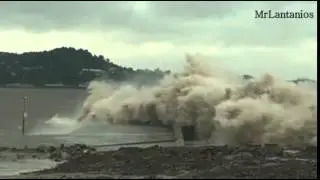 Typhoon hits China 417000 People Evacuated RAW FOOTAGE