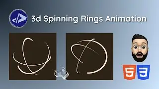 Loading Page Animation | Customized Dev | Create a 3d Spinning Rings Animation using HTML & CSS