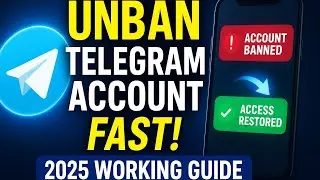 How to UNBAN TELEGRAM ACCOUNT in 1 Minute!