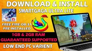 Smartgaga Ultra Lite 1.0 For Low End PC 1GB & 2GB RAM | Free Fire OB 31 Update