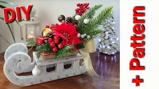 Slitta NATALIZIA di cartone DIY Christmas Decoration