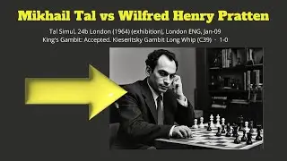 Mikhail Tal vs Wilfred Henry Pratten  London 1964 Gambit Accepted #mikhailtal #xadrez #chess