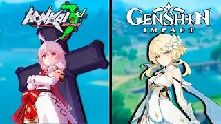 Genshin Impact Fishing VS Honkai Impact Fishing