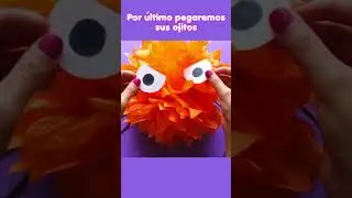 Pompones de arañas para Halloween 🕸🕷🎃