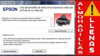 SOLUCIÓN/almohadillas de la impresora esta llegando al final de su vida/L210-L300-L355-475- y mas