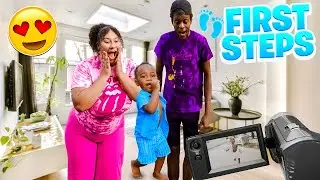 WE CAUGHT OUR SON'S FIRST STEPS ON CAMERA!