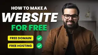 How To Create A Free Website with Free Domain & Hosting 