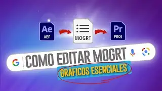 😎 Como ABRIR y EDITAR MOGRT en After Effects y Premier | Gráficos esenciales 🔥