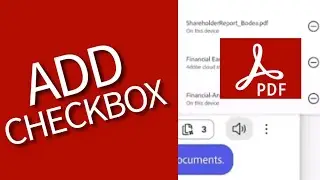How to Add Checkbox in Adobe Acrobat 2025?