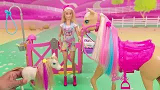 Coffret toilettage des chevaux Barbie : c'est parti pour l'aventure !