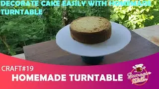 Homemade Turntable for Cake Decoration.🎂//Easy Model of Turntable for cake//DIY//    CRAFT#19