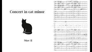 Concert in cat minor for mandolin & orchestra mov II