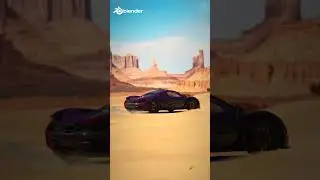 Clean car transition in blender #blender #car