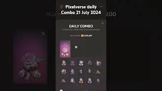 21July Pixelverse Combo #pixelverse #pixelversecombo #airdropfree #airdrop #pixelversedailycombo