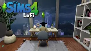 Rainy Day in San Myshuno - Lofi Chill Aesthetic Music to Study, Work, and Chill - The Sims 4