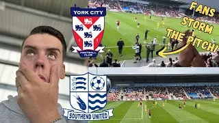 YORK CITY VS SOUTHEND|3-0| ENOUGH IS ENOUGH AS AWAY FANS STORM THE PITCH!
