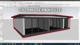 MODERN HOUSE #1 ( SKETCHUP 2019 PRO )