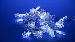 07923 ULD S0280 020 DTA WHITE IP20 SNOWFLAKES Гирлянда светодиодная «Снежинки» с контроллером, 20 св