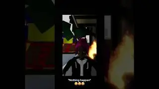 Fire Can't Make Me Burning😂 #roblox #shorts