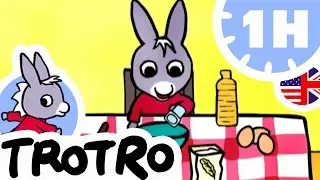 TROTRO ENGLISH - 🌞1 hour🌙 - Compilation #01 - Trotro the cook