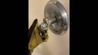 How to remove a shower handle that has a stripped hex screw