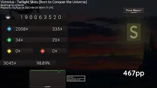 osu! Twilight Skies NOMOD FC | 467 PP