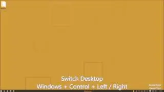30 second quick TIP   Windows virtual Desktop shortcuts