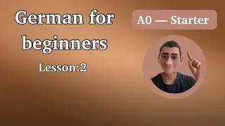 German for beginners A0 - lesson 2