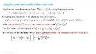 PHYS 390 Class 18: Nondegenerate perturbation theory