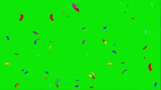 Falling Confettis Green Screen | New Year Special