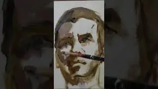 the most simple way of making a quick portrait painting