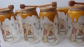 You won't believe this real HONEY effect! 🍯 I transformed plain glasses into 