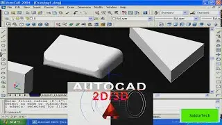How to Convert 2D To 3D Objects, SW isometric view, Extrude, PEdit, Boundary, Arc, Path in AutoCAD