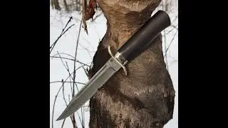 НОЖ РАЗВЕДЧИКА "НР-40" КЛАССИЧЕСКИЙ ИЗ ДАМАССКОЙ СТАЛИ, ГАРДА МЕЛЬХИОР