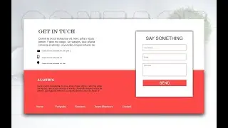 Contact form in UI UX design