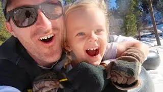 SCARY DADDY DAUGHTER SNOW TUBING!