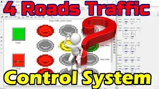 How to 4 way Traffic control by S7 200 PLC? 4 way traffic Control system By SIEMENS PLC