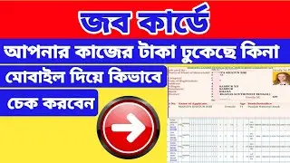 Job card balance check online from mobile in bangla | Job card online Bangla,