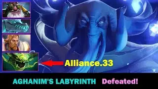 Alliance.33 Defeat Final Boss in Aghanim's Labyrinth summer event| DOTA 2 Micro