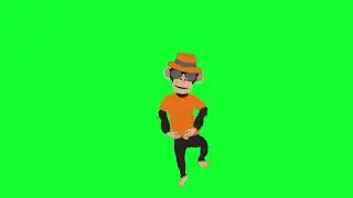 Monkey Green Screen | Green Screen monkey dance video | Green Screen ape | Ape green screen video