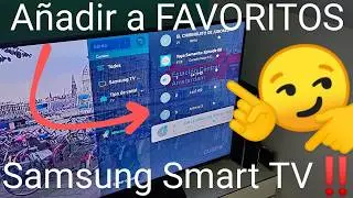 📺⭐ Como CREAR una LISTA de CANALES FAVORITOS en SAMSUNG SMART TV FÁCIL y RÁPIDO