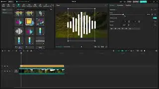 How to add static audio spectrum in CapCut (Sound Glow)