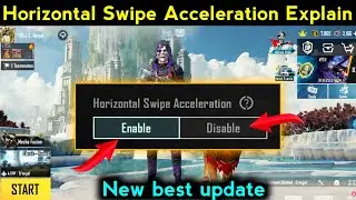 Low device vs high device horizontal swipe acceleration enable or disable bgmi/pubg