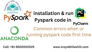 Pyspark installation run in Pycharm | Common Problems when ur running pyspark code first time