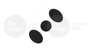 Three dots swapping places black and white loading animation