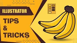 How to Draw Banana Flat Vector Illustration in Adobe Illustrator || Tips & Tricks for Beginners