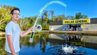I Made a Fishing Rod Only Using Stuff from Dollar General...