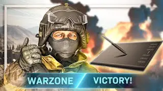 Playing  Warzone With a Drawing Tablet