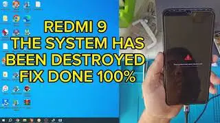 REDMI 9 the system has been destroyed FIX DONE 100% unlocktool #repairs #hanglogo