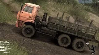 Spintires - C 6522 + Trailer on the Canyons Map
